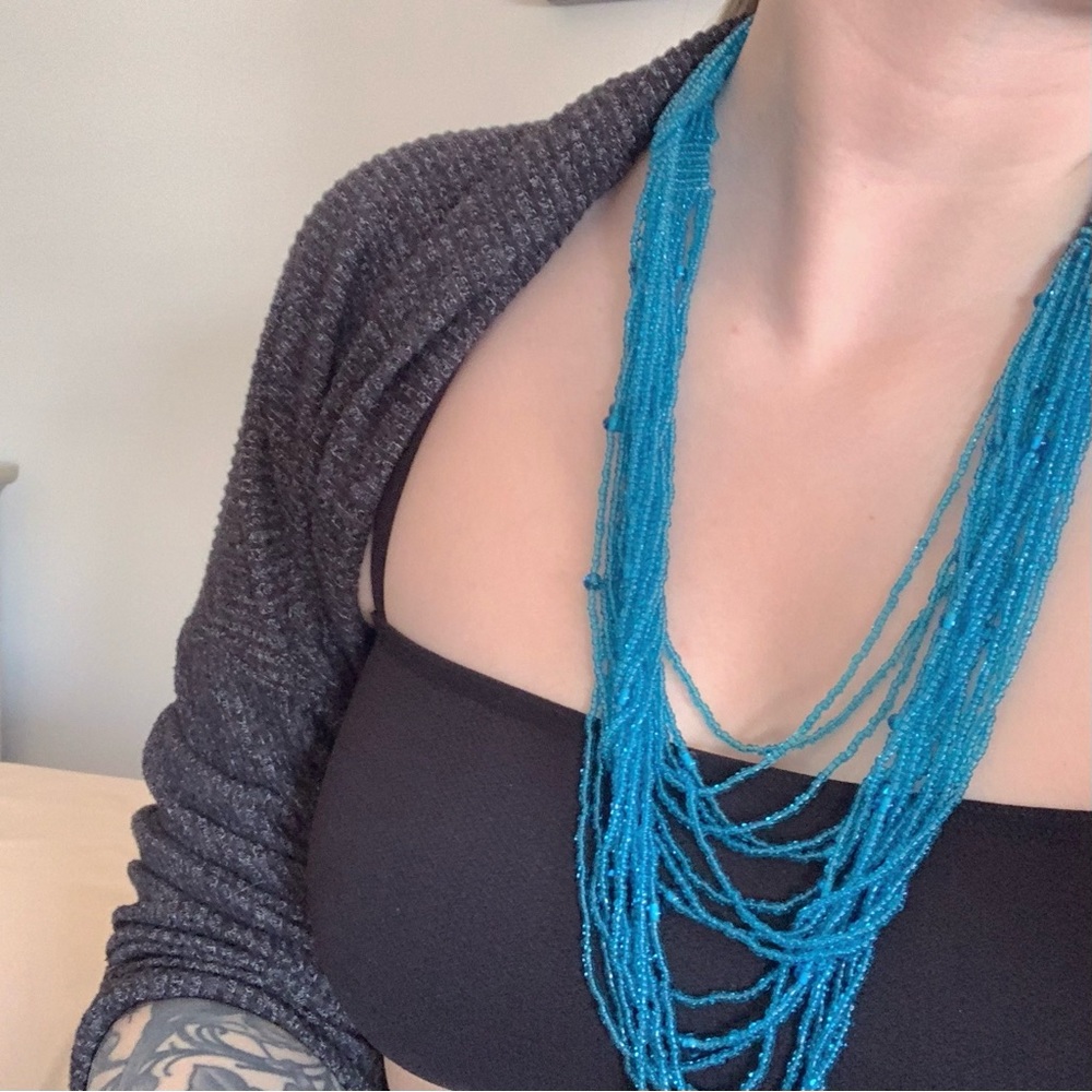 Blue Beaded Necklace